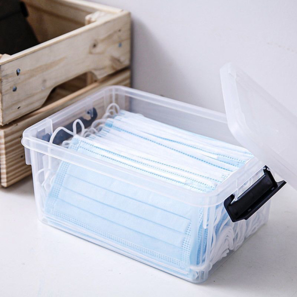 Transparent table storage box