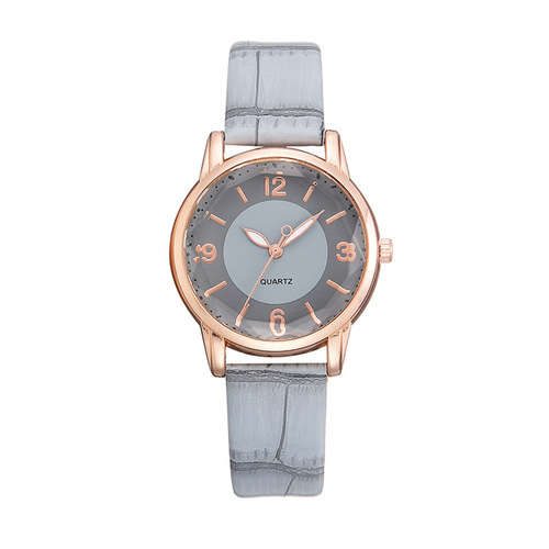 Stainless steel two-tone digital quartz women's watch creative strap watch for women student watch