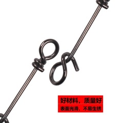 路亞不鏽鋼魚扣夾別針快速連接夾連接器螺旋別針快扣別針轉環別針