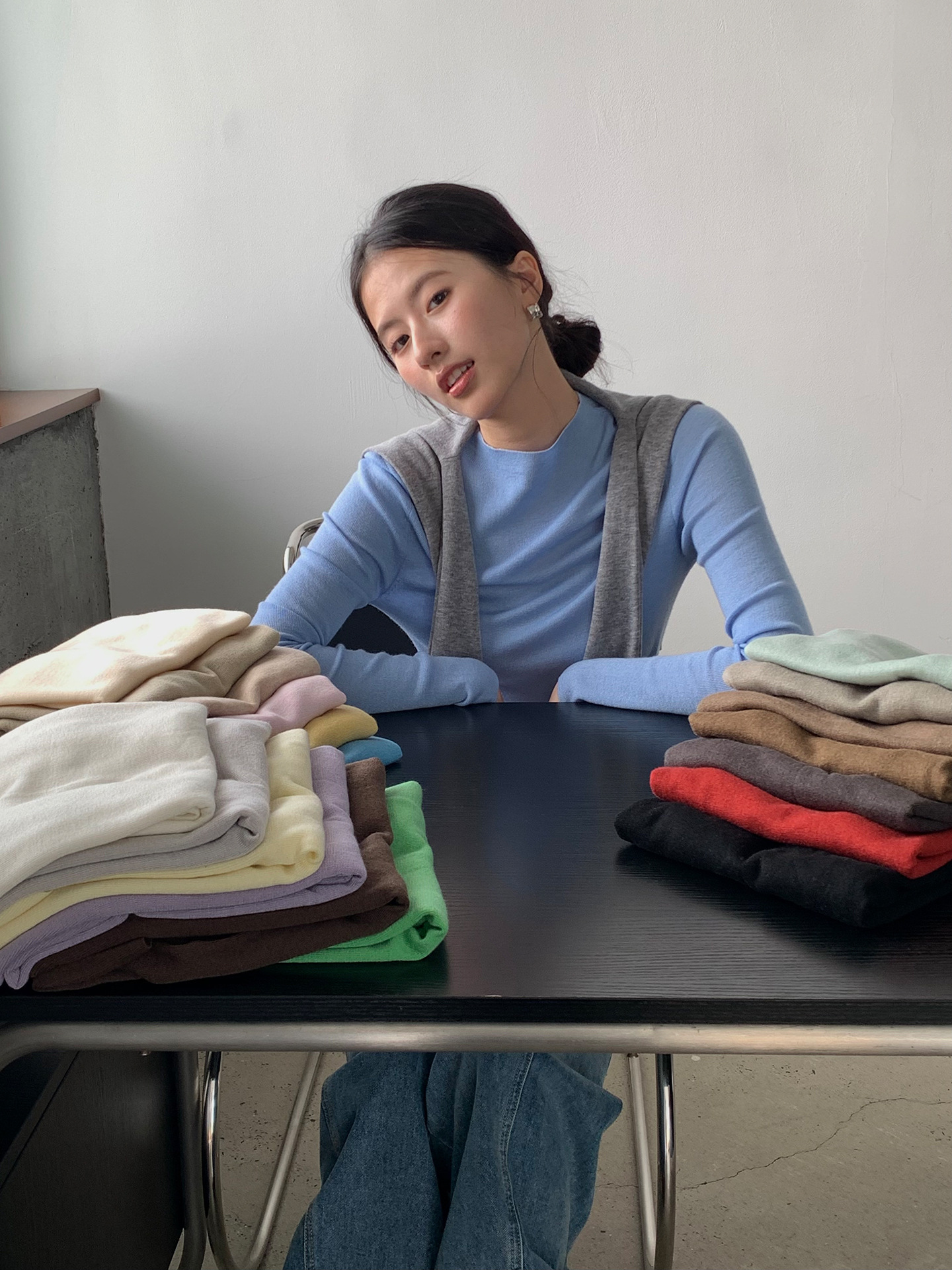 オンライン広州十三行秋冬新作インナーウェアレディース万能着痩せ長袖トップス女性用6058