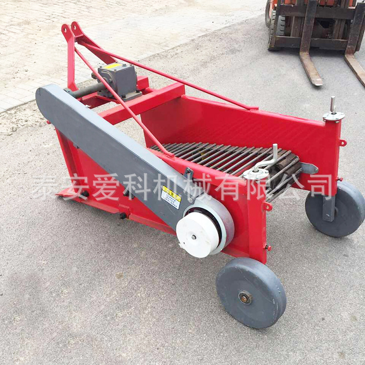 四轮车带动土豆红薯收获机多宽幅可选根茎作物不破皮不伤果收获机