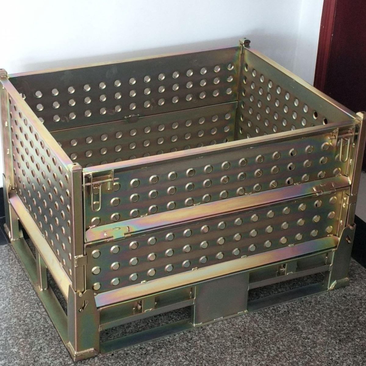 铁板网箱, 折叠网箱，上货架网箱