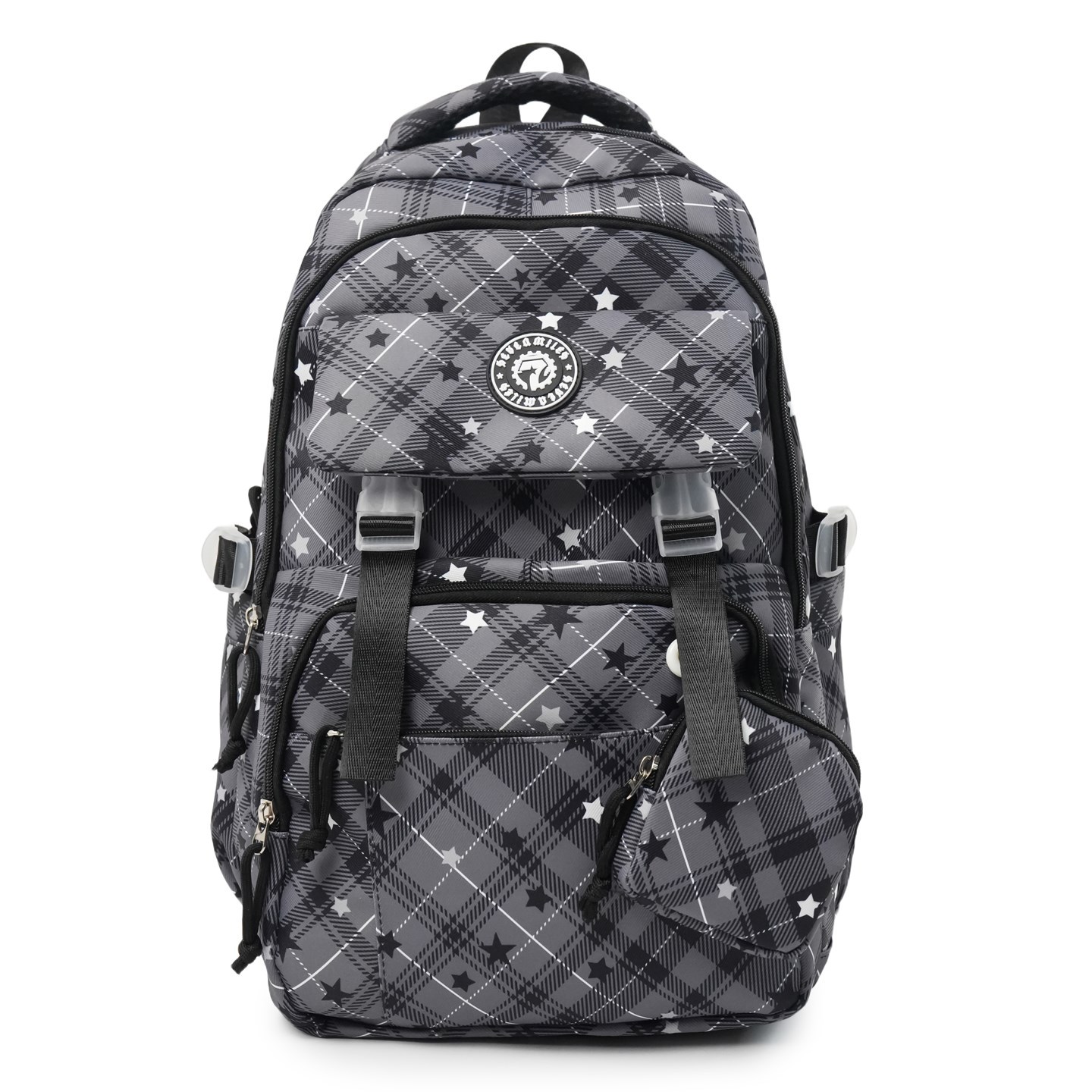 Escuela secundaria de alta estrella impresa mochila para mujeres estilo coreano mochila para estudiantes de la escuela secundaria de la escuela secundaria de la escuela secundaria