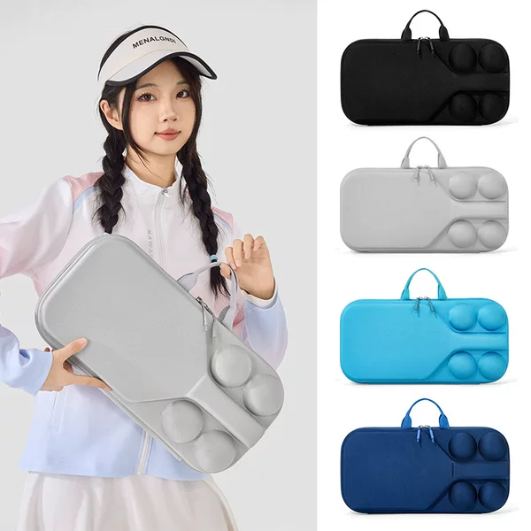 Factory Direct Sales Eva Pickleball Racket Storage Bag, Customizable with Logo, Waterproof Training Ping Pong Storage Bag, Portable