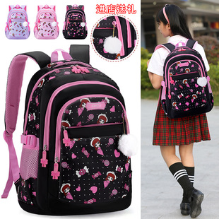 New Primary School Student Schoolbag Large Capacity Girls First, Second, Third to Sixth Grade Burden-Reducing Wear-Resistant Backpack Cross-Border Wholesale