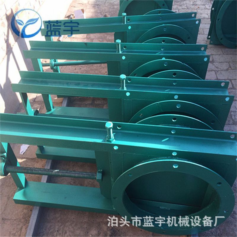 电动方形卸料插板阀1000*1000管道插板门不锈钢螺旋闸阀闸板门