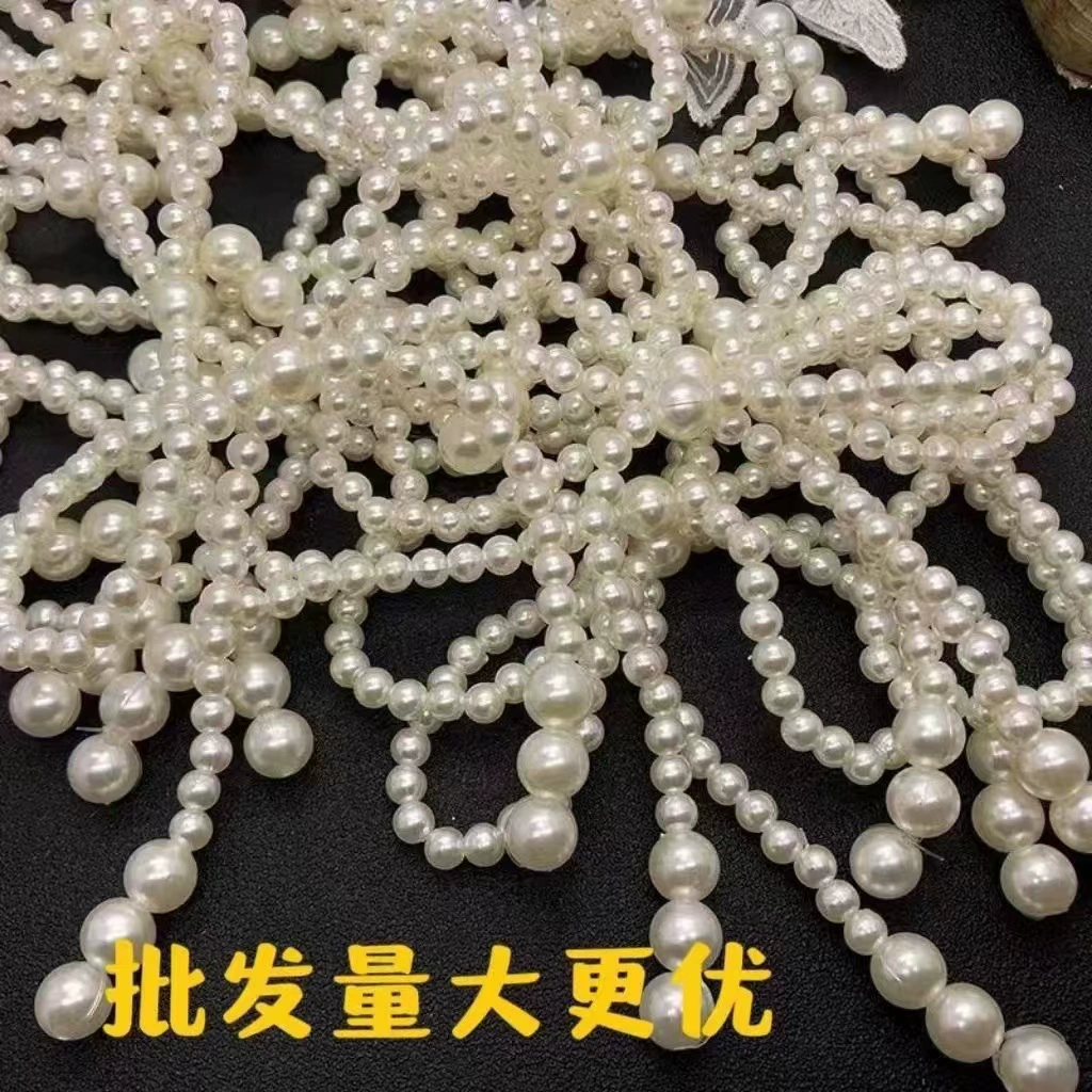 Имитация жемчужных бантов Аксессуары для одежды, сумки, обувь, головные уборы, аксессуары, декоративные украшения, аксессуары, банты оптом