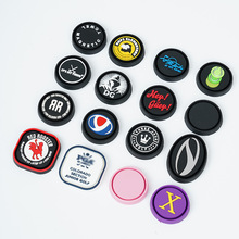 简约软胶套高尔夫毛巾夹标磁铁套pvc胶章商标滴塑立体logo定制