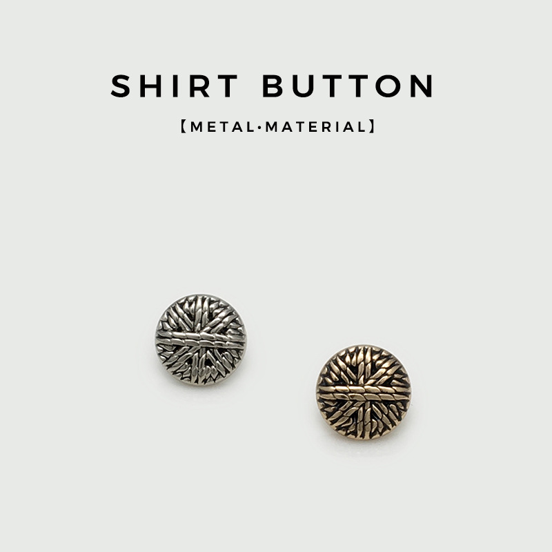 Silver Round Rice-Shaped Metal Shirt Button Tweed Outwear Men's and Women's Outwear Outwear Sweater Cardigan Button Silver Round Rice-Shaped Metal Shirt Button Tweed Outwear Men's and Women's Outwear Outwear Sweater Cardigan Button