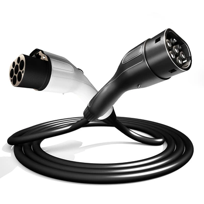 Charging Pile Gun Extension Cable for New Energy Electric Vehicles 32A 7Kw Tesla Male-Female National Standard Smart Oxygen-Free Copper Core (Elektrikli avtomobil şarj cihazları) - single-phase-32a-gb-extension-cable-5m