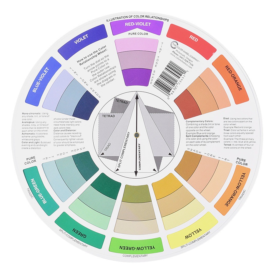 Color Wheel Color Tone Color Card 12 Ring Color Ring Color Card Color Material Color Card Rotatable Color Matching Card