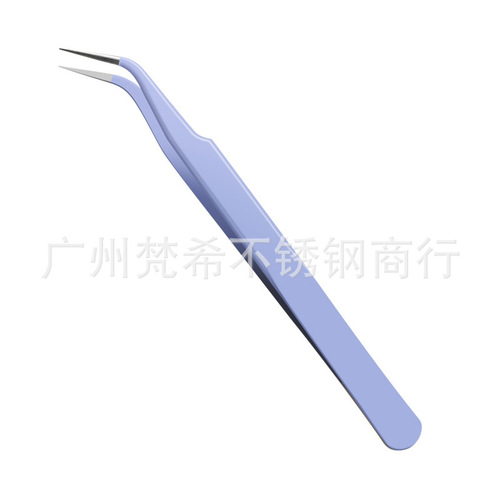 Wholesale Stainless Steel Pointed Tweezers Fine Macaron Color Thickened Handbook Notebook Tweezers Sticker Manual Tool 