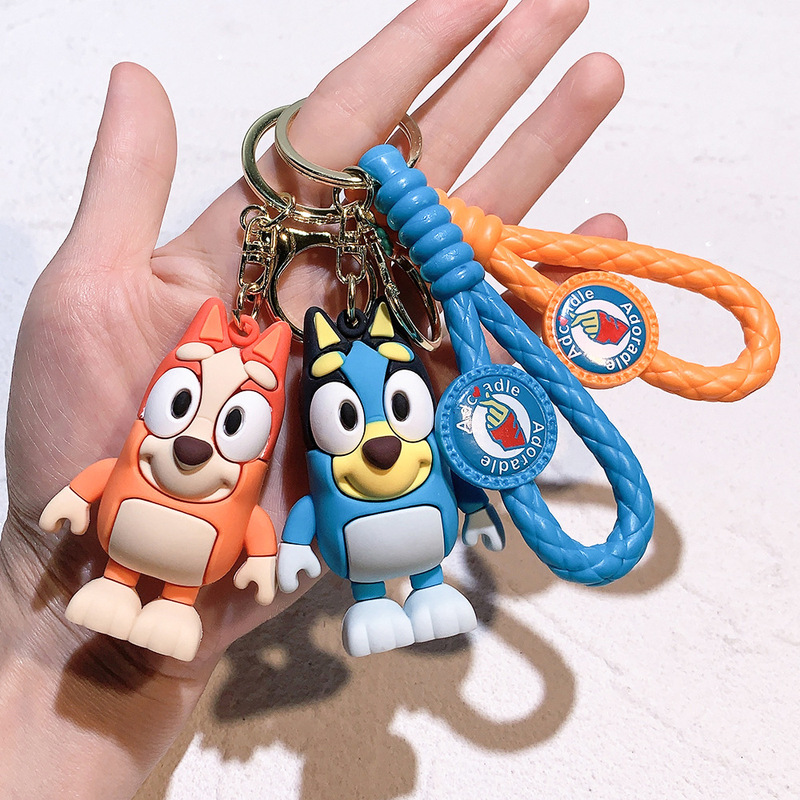 Cross-Border Creative Cartoon Cloth Dog Puppy Small Gift Keychain Pendant School Bag Pendant Small Gift Wholesale