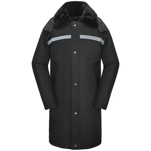 Military coat men's winter thickened medium-length cold storage work cotton clothing security clothing security coat multi-functional cold-proof clothing