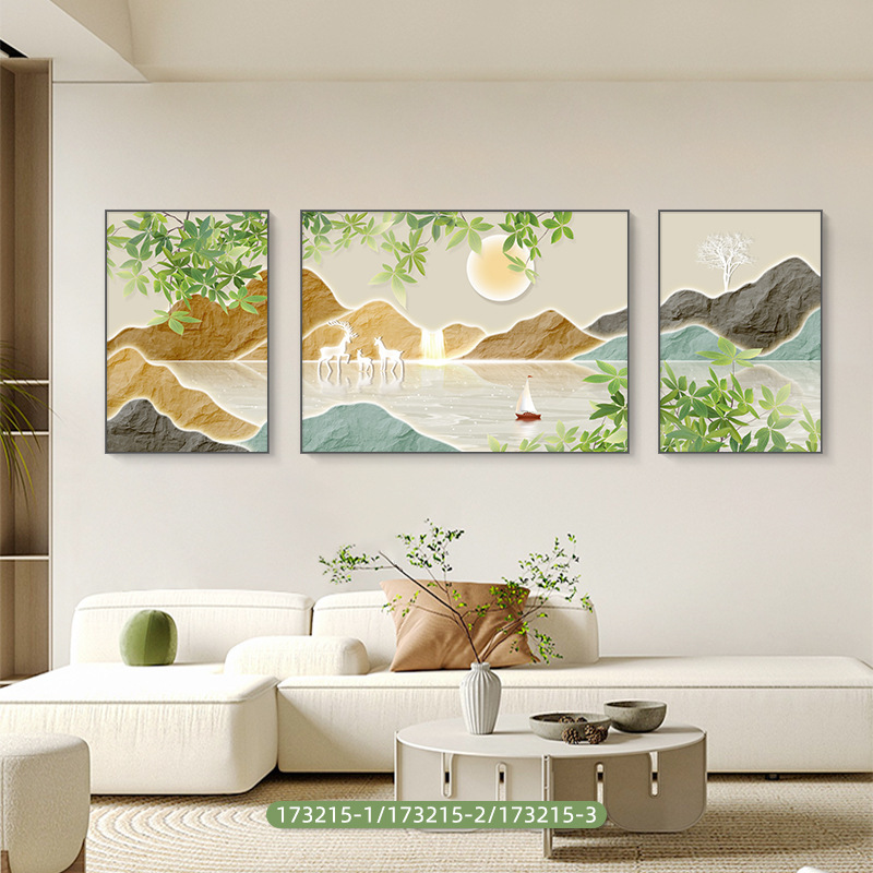 深セン大芬油画村現代シンプルなリビングルームの装飾画|undefined