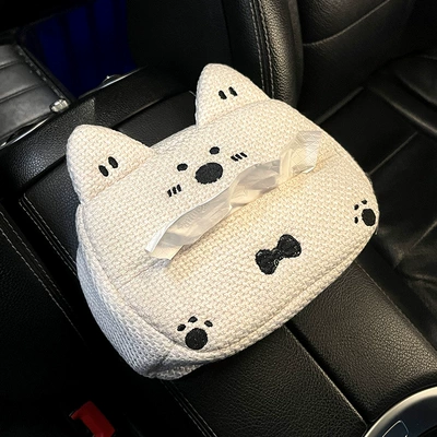 Car Steering Wheel Cover for Steering wheel cover - west-highland-puppy-linen-tissue-box-single-no-specifications
