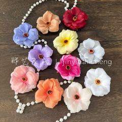 蝶牡丹の花のヘッド結婚式の装飾模擬花ハイビスカス牡丹の花のヘアピン装飾花結婚式のお土産