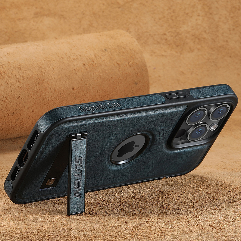 Ốp lưng iPhone từ tính chống rơi họa tiết sáp dầu, dùng cho 14 Pro Max / 15 / 12 / 13 — 【Sáp dầu đen★Da tiếp xúc từ tính tiêu chuẩn] Giá đỡ ngang và dọc, 【Nâu sáp dầu★Da tiếp xúc từ tính tiêu chuẩn] Giá đỡ ngang và dọc, 【Màu Xanh sáp dầu★Da tiếp xúc từ tính tiêu chuẩn] Giá đỡ ngang và dọc, 【Vải Thiều Đen★Da tiếp xúc từ tính tiêu chuẩn] Giá đỡ ngang và dọc chi tiết 13