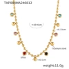 TXP084-gold necklace