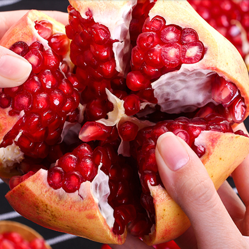 甜石榴四川会理突尼斯软籽石榴5斤装净重现摘新鲜水果直发批发