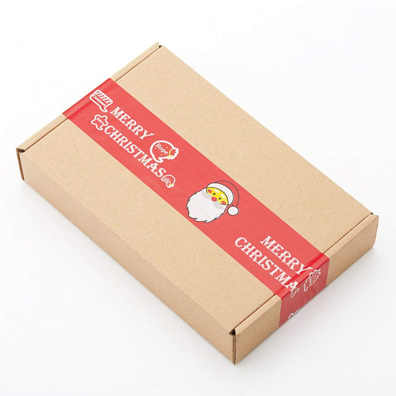 Navidad especial rojo Santa Claus naranja rojo árbol de Navidad Linda cinta de dibujos animados cinta de oficina al por mayor