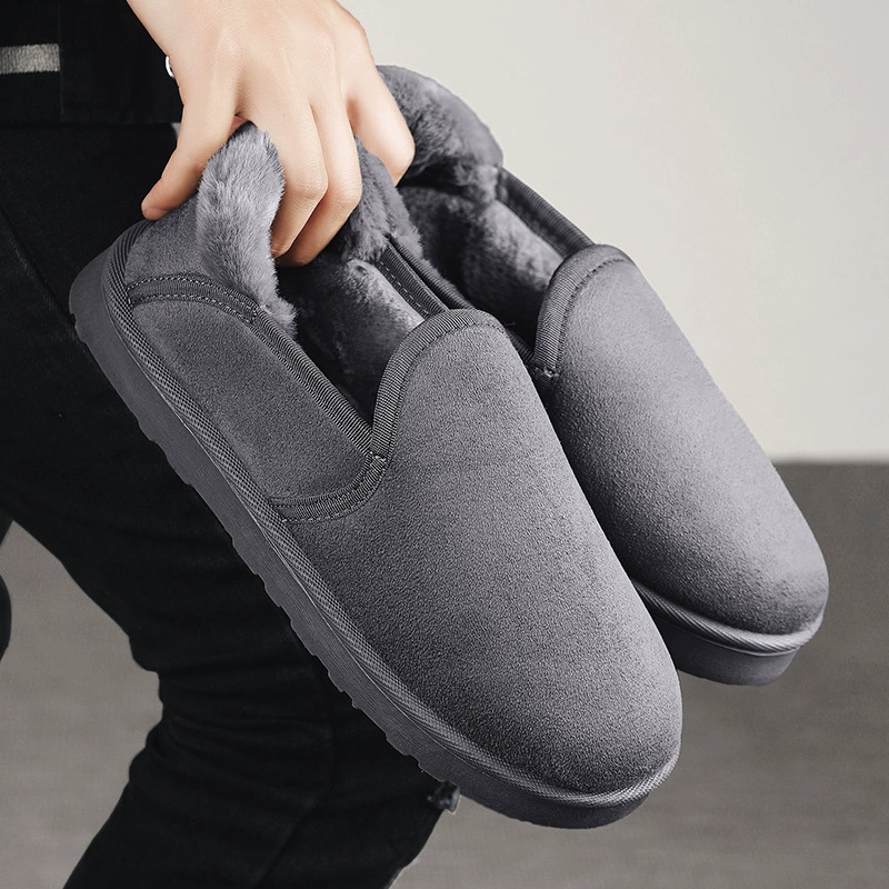 Мужская обувь 2025 осень-зима новые замшевые снежные сапоги модная пара хлопчатобумажная обувь на открытом воздухе модная обувь повседневная обувь мужская