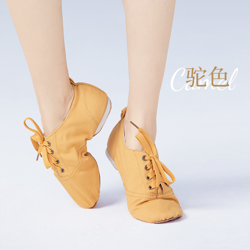 Zapatos de baile jazz zapatos de baile para niños zapatos de práctica de tacón bajo zapatos de baile modernos zapatos de suela suave con cordones para adultos zapatos de baile latino femenino