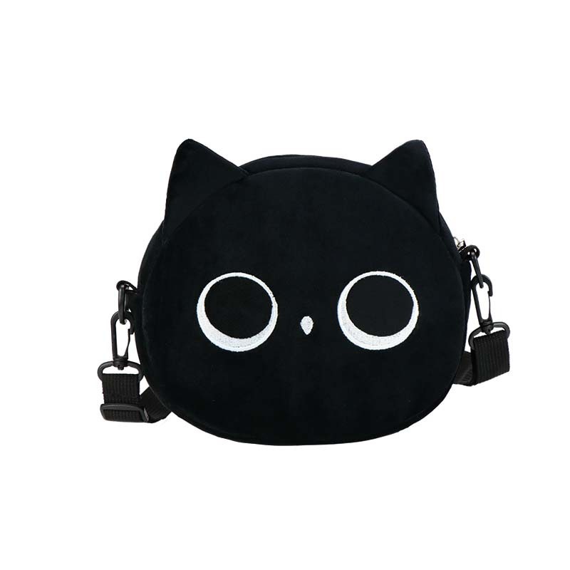 漫画の猫の小さい包みの女性のinsの新型の秋冬の流行の毛のぬいぐるみの包みの日本のかわいい斜めのショルダーの毛の包み|undefined