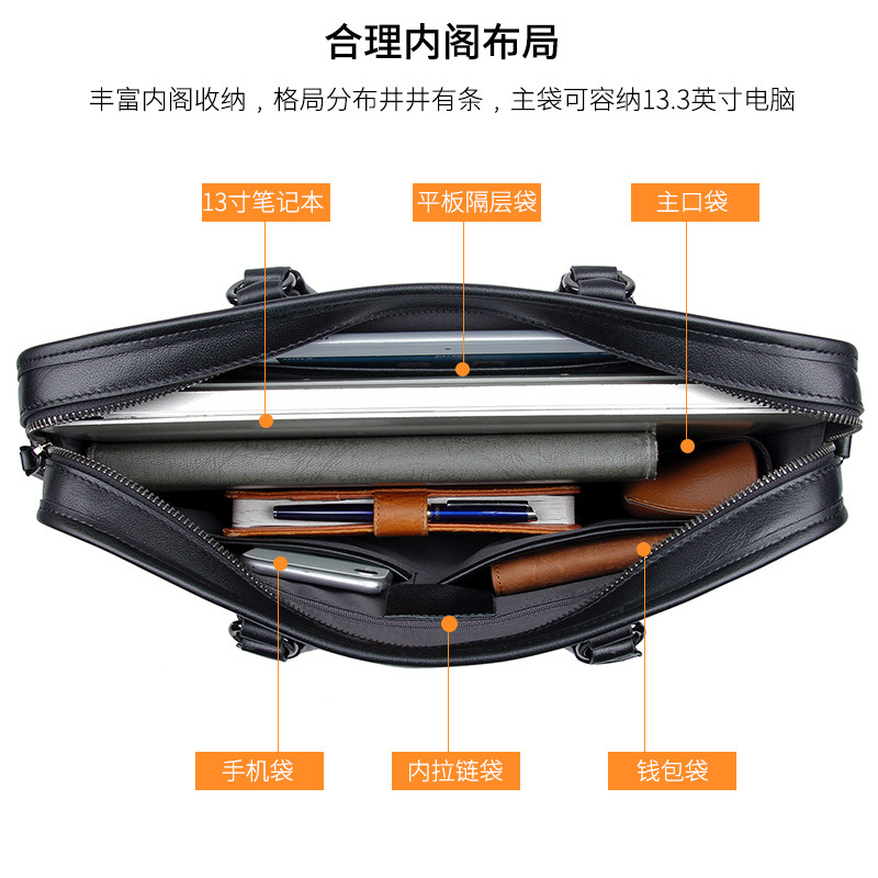 Waterproof leather laptop