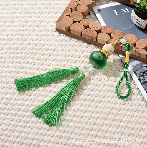 Car Air Freshener Hang Tag, Gourd Air Freshener Charm with Tassel, Wholesale Car Accessories