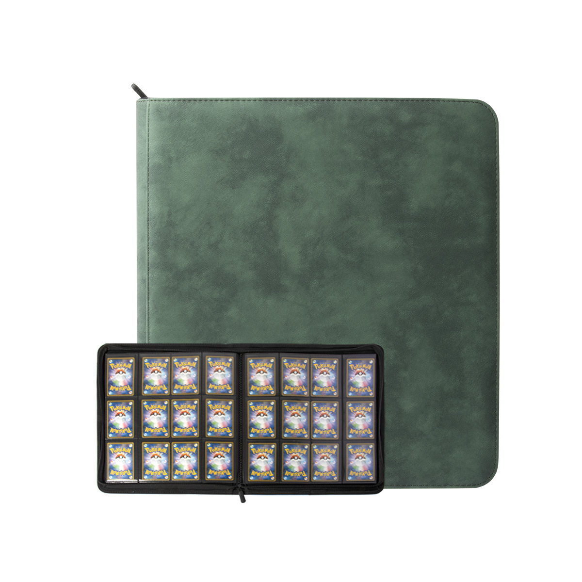 Cuero pu12 hilo cremallera tarjeta libro anime juego tarjeta de almacenamiento libro Ultraman Colección Estrella tarjeta al por mayor