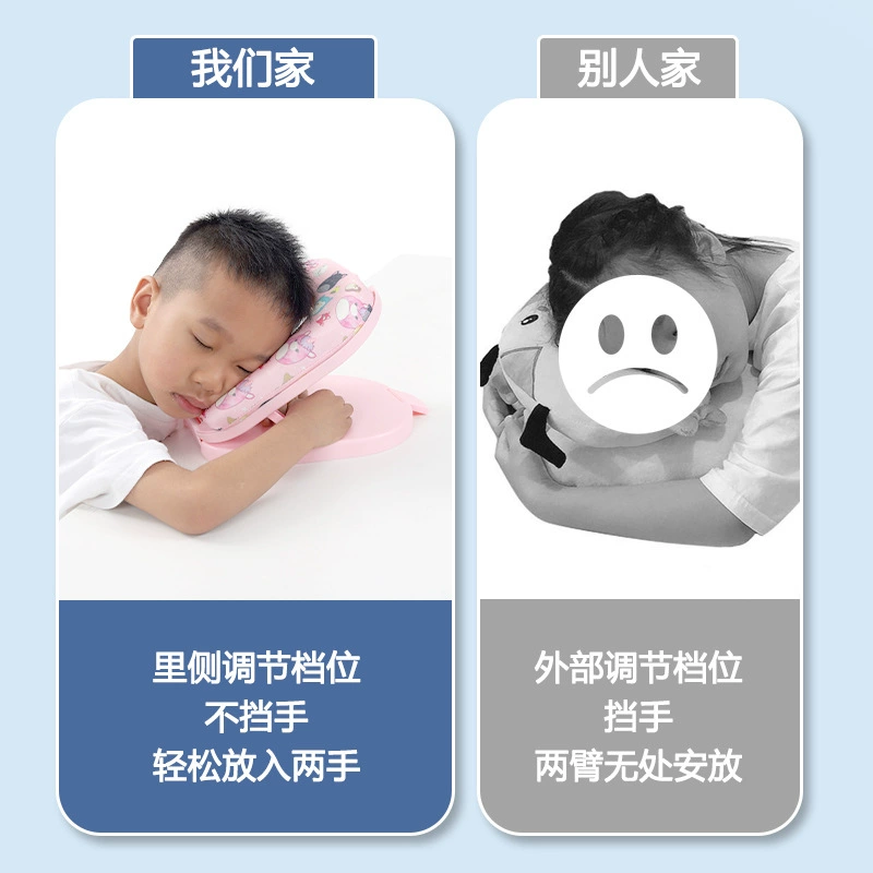 Universal children's pillow for sleep for elementary school students at lunchtime