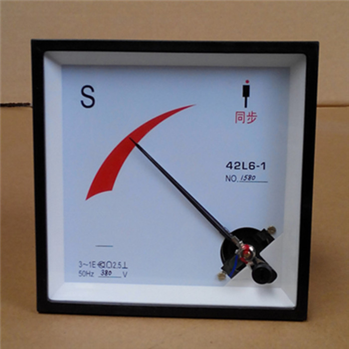 指针式励磁整步同期表同步表42L6- S 50HZ 380V发电机机械仪表