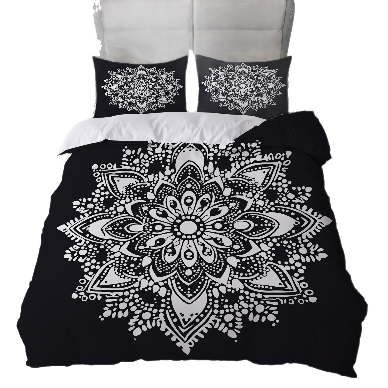 Transfronterizo textil para el hogar Mandala impresión digital quilt kit suave piel transpirable portador TEMU / JIT