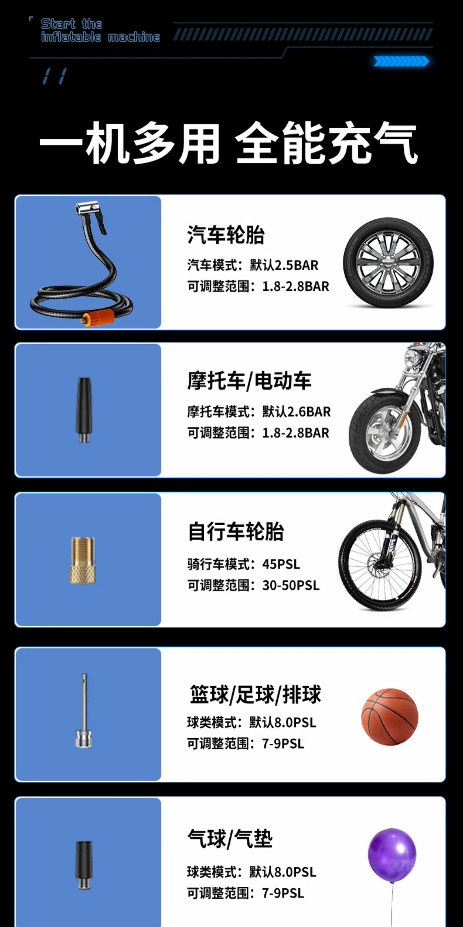 Xiaonengren Car Emergency Jump Starter and Air Pump All-In-One Device, Car Battery Emergency Booster, Magic Device