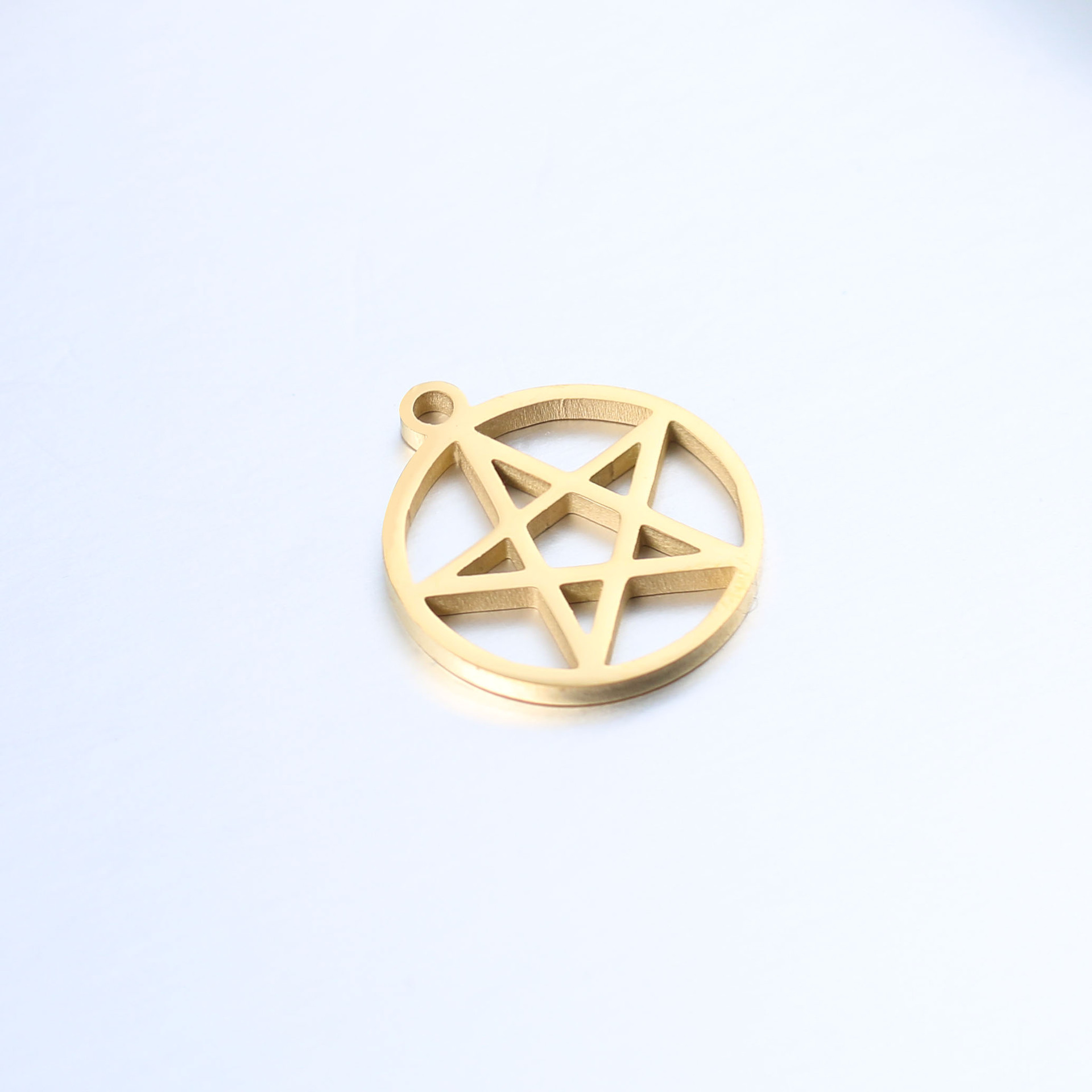 5 teile/los Edelstahl Metall DIY Anhänger Halsketten für Frauen Kleine Pentagramm Charms Für Schmuck Handgemachte Liefert – Detail 8