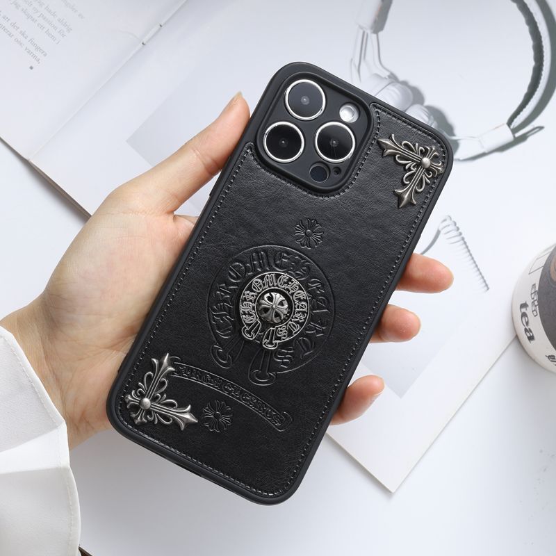 Trendy Brand Crow Heart Cross Is Suitable for Apple 13/14/15/16/17 Pro Max Phone Cases and Air Protective Covers