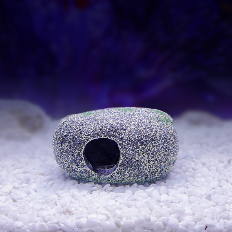 Acuario paisajismo mini loro peces escondite agujero resina decoración tanque de peces escondite casa cíclidos cría de peces olla Camarón casa