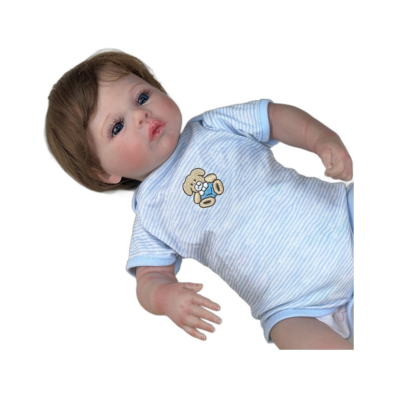 Pulgadas muñecas de bebés de venta caliente muñecas de bebés en stock transfronterizo 18 juguetes regalos de cumpleaños pesados simuladores