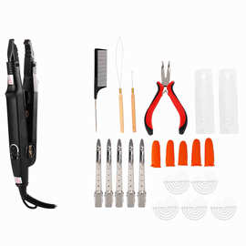 假发夹板梳子钳子发夹全套hair extension wig styling tools kit