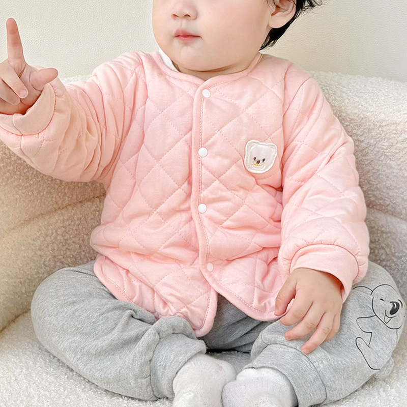 Capa de algodón para bebés otoño y invierno para niños, chaqueta de algodón caliente para niños y niñas, chaqueta de algodón para bebés de invierno gruesa