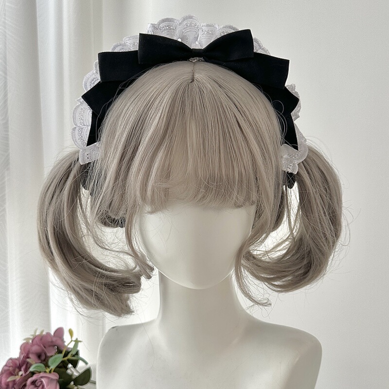 2025新作手作りlolitaウサギ耳レース花丸可愛い少女髪飾り蝶結び飾り|undefined