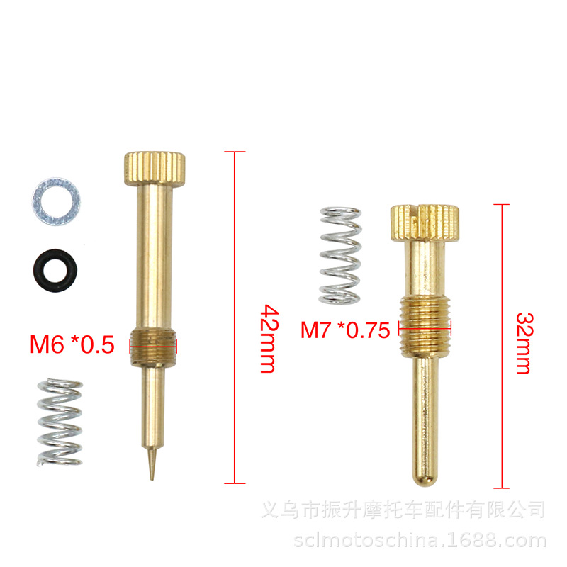 Mikuni VM22 26mm motocicleta carburador modificado relación de mezcla tornillo de ajuste de velocidad de ralentí YBR125