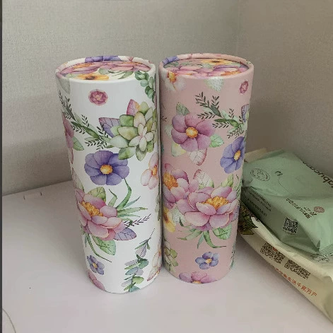 Цветочный узор автомобильное бумажное полотенце ведро для рисовой печати