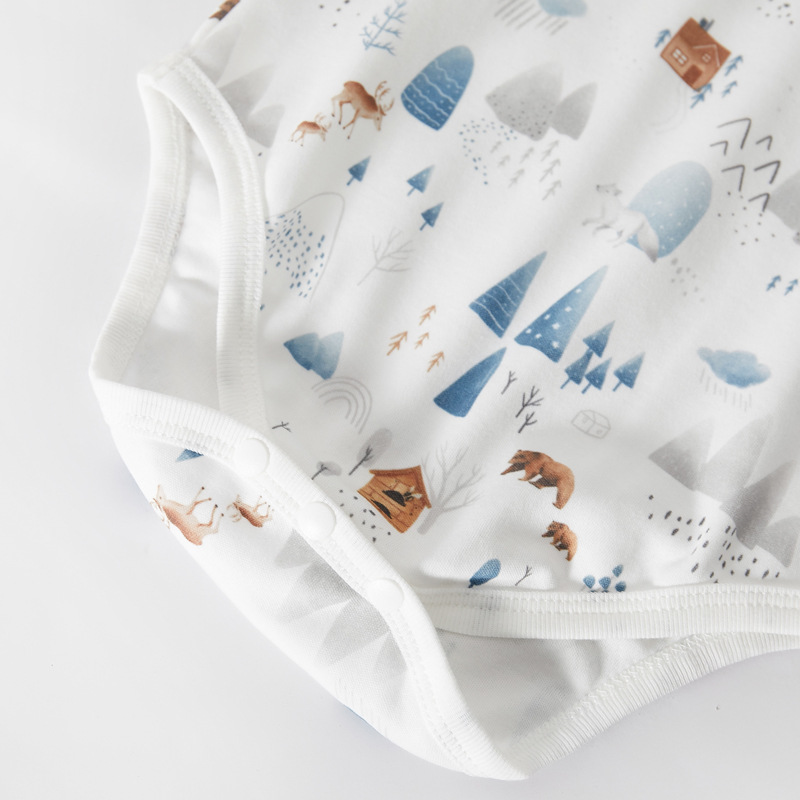 Bolso de bebé de algodón personalizado al por mayor explosivo transfronterizo mono Baby Boy Girl Bodysuits