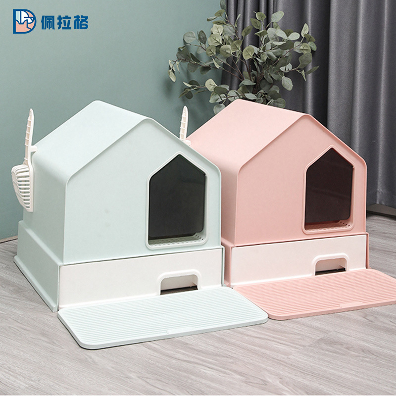Cat litter box fully enclosed drawer type odor isolation villa cat…