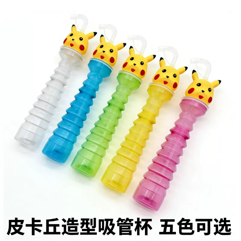 跨境 新款创意PET吸管杯卡通杯椰树火炬水果杯节日活动礼物礼品新