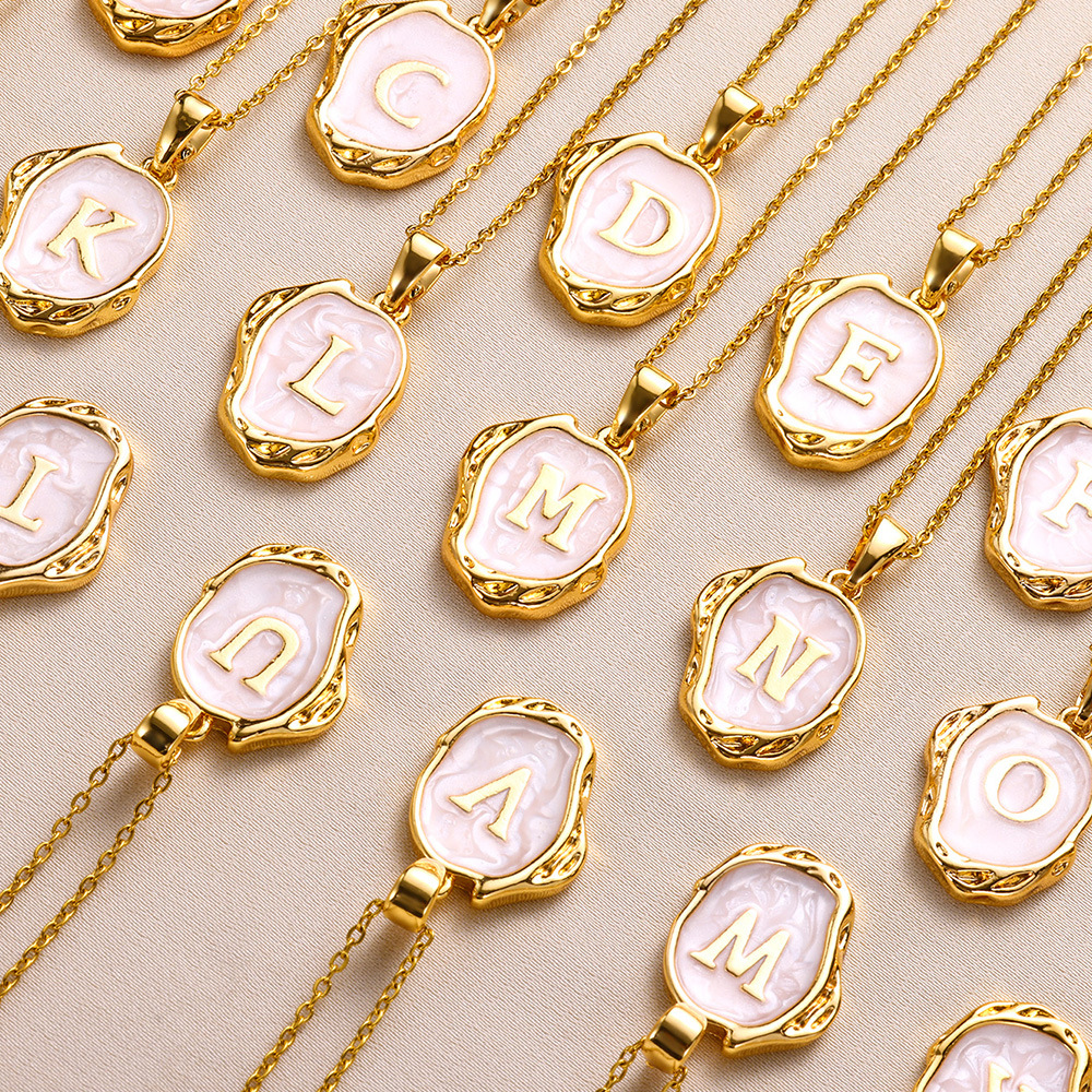 Alloy Material Simple Style Letter Alloy Wholesale Pendant Necklace