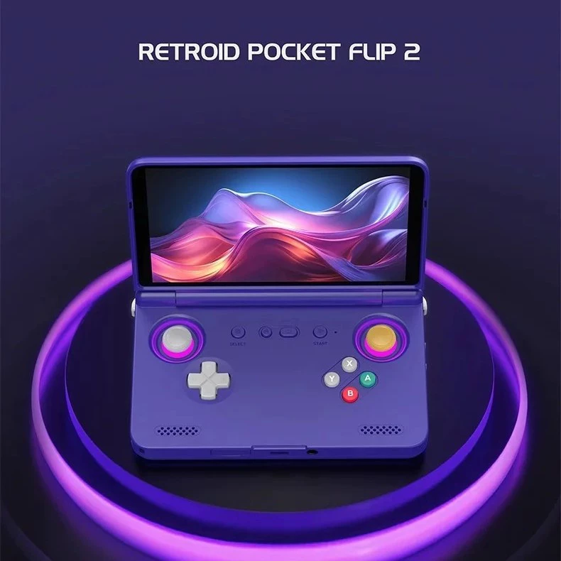 Новый Retroid Pocket Flip2 SD865 версия, 5.5" OLED флип Android портативная игровая консоль