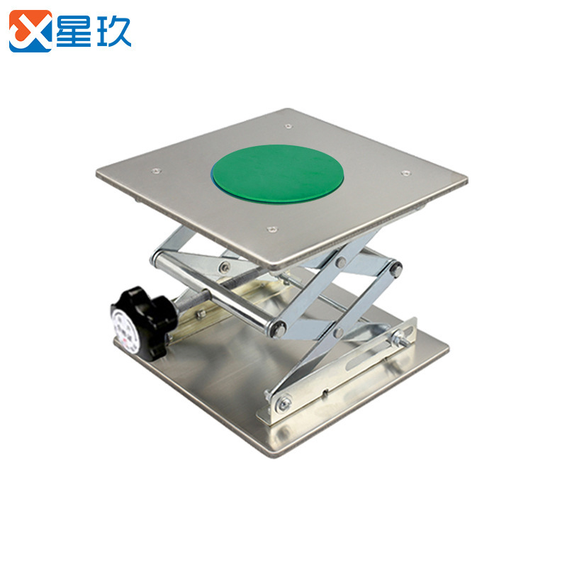 Small Stainless Steel Lifting Platform 100*100 Manual Aluminum Oxidation Lifting Platform Stand Laboratory Lifting Platform Small Stainless Steel Lifting Platform 100*100 Manual Aluminum Oxidation Lifting Platform Stand Laboratory Lifting Platform